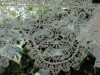 Antique lace Cluny handmade cream cotton  France 