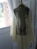 ANTIQUE LACE-LARGE NOTTINGHAM LACE TRIANGULAR SHAWL 