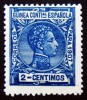 1907 GUINEA ED#44* 2c azul TIRADA 2.500 