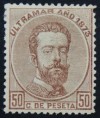 1873 ANTILLAS Ed#26*  50 c.castaño AMADEO I 