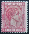 1876-77 FILIPINAS Ed#34*  2 ct.rosa  ALFONSO XII 