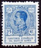 1920 GUINEA Ed#147*  25 c.azul  ALFONSO XIII 