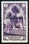 1936 MARRUECOS Telégr.ED#35** 5c s 2c viol.(106) (I-N) 