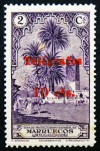 1936 MARRUECOS Telégr.ED#36** 10c s 2c viol.(106) (I-R) 