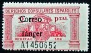 1938 TANGER Ed#144** DOS PESETAS  DERECHOS CONSULARES 