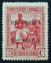 1931 GUINEA Ed# 222**  25 c.rojo (208)  