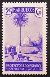 1935-37 MARRUECOS ED152**  25 c.violeta (1935)  