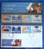 CHANNEL TUNNEL RM MINT Stamps Pack No 247 + FDC Cover 