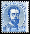 1872 ED#121** 10c ultramar (Tipo I) 