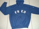 FRED PERRY STUNNING GENTS HOODED ZIPPER SIZE L WORN 1 