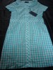 DESIGNER FRED PERRY GINGHAM SHIRT DRESS SIZE 10 BNWT  