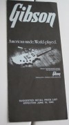 ORIGINAL 1983  GIBSON   PRICE LIST BOOKLET  