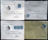 SPANIEN-ESPAÑA-SPAIN : 4 Belege aus 1902 nach Paris 