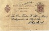 Tarjeta Postal Barcelona a Madrid 28 oct.1896