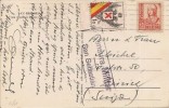 Spain 1930s censored postcard San Sebastian to Switzerland 