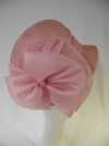 VINTAGE TRIKKI BY EDNA WALLACE PINK HAT LARGE BOW DETAIL TURN UP & DOWN BRIM 