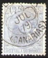 09/153 1879 EDIFIL 204 TRÉBOL LA LAGUNA (CANARIAS) LUJO SPAIN SPANIEN  