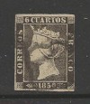 SPAIN - 1850 6c 1st Issue Isabella II Used - Sc #1 