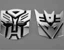 3D Transformers Autobot Decepticon Badge Emblem Sticker 