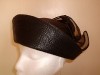 VINTAGE DESIGN FORMAL BLACK STRAW EFFECT WOVEN HAT 56CM 