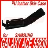 PU Leather Flip Skin Case Pouch Cover for Samsung Galaxy Ace S5830 