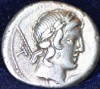 ROMAN REPUBLIC (AR) DENARIUS. GENS CREPUSIA. 