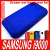 Multi-color Pits Hard Rubber Case Cover for Samsung Galaxy S i9000 blue 