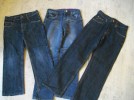 Jeans für Jungen Gr. 140 , 3 Stück , wie neu