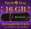 Memoria USB 16GB Transcend JetFlash Pendrive * Totalmente Nuevo y con Garantía* 