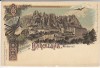 LITHO - Barcelona - Montserrat - ca.1900 - TOP Karte 