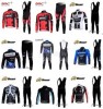 hiver maillot thermique polaire manches longues + Salopette bmc garmin fdj 