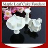 3pc Maple Leaf Cake Decorating Cutter Fondant Sugarcraft Kitchen Tools Hot Sell 