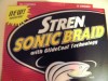 Stren Sonic Braid Braided Line 30lb 15.6kg 300yd .16mm ESCB30016-YE HI-VIS YELLO 