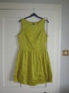 Sleeveless yellow/mustard coloured dress 