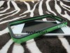 Bumper Frame Metal Buttons TPU Case Cover for Apple iphone 4 4G Black / Green 