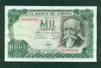 F.C. SPAIN   1000 PTS  1971    SERIAL 9A  VG+ (EBC+)  REPLACEMENT  P.154 