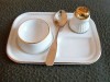 Egg Cup Set - Small Tray, Salt, Egg Cup and Spoon + 