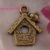 20pcs Bronze Plated House Charms AP2342 Free Shipping 