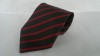 New Classic Black Red Stripe Silk Woven Hand Made  Men's Tie Necktie P8 