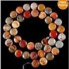 14mm Multicolor Piasso Jasper Gem Coin Loose Bead 15'' 