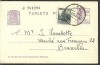 Spain old postal stationery postcard to Belgium  1935 