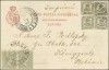 1900 SPAIN PPC MADRID - CSR AUSTRIA. GREAT FRANKING 