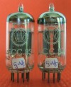 2 x ECC83 / 12AX7 Röhre tube ribbed Valvo TESTED GOOD 