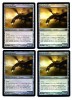 ** MTG 4X FOIL STEEL HELLKITE - ENGENDRO DE ACERO ** 