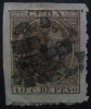 1883-88 CUBA  Ed#102Fº 10 c.castaño rojizo ALFONSO XII.FALSO POSTAL DENTADO 