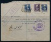 SPAIN 1939 , BARCELONA MILITARY CENSORED COVER TO PARIS W/ NICE FRANKING#Z95 