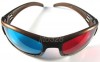 New 1Pair Red Blue/Cyan 3D Plastic Glasses for 3D Movie 