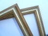 2 NEW 12 X 16 GOLD WORM WOOD PICTURE FRAMES ARTIST PHOTO ART PRINT FLORAL ANGEL  