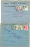 Spain four censored covers to England 