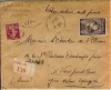 LETTRE VALEUR DECLAREE PARIS / VIEUX JEAN D'HEURS PAR ROBERT ESPAGNE RECOMMANDE 